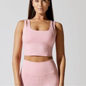 Carbon38 Light Pink Activewear Top